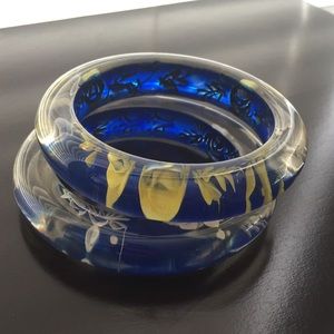 Acrylic bangle bracelet set